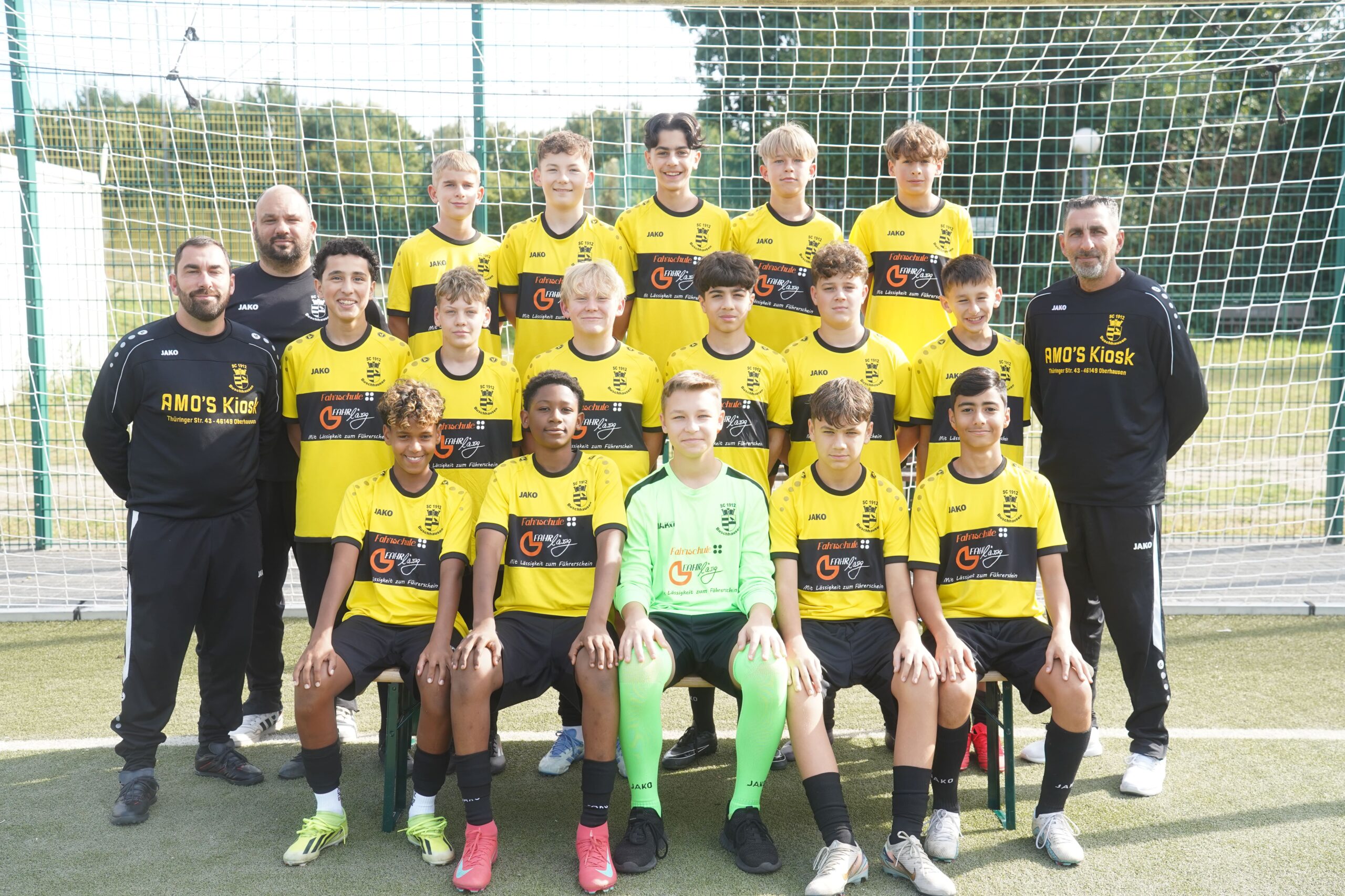 Mannschaftsfoto der Fussball C2-Jugend des SC Buschhausen 1912 e. V.