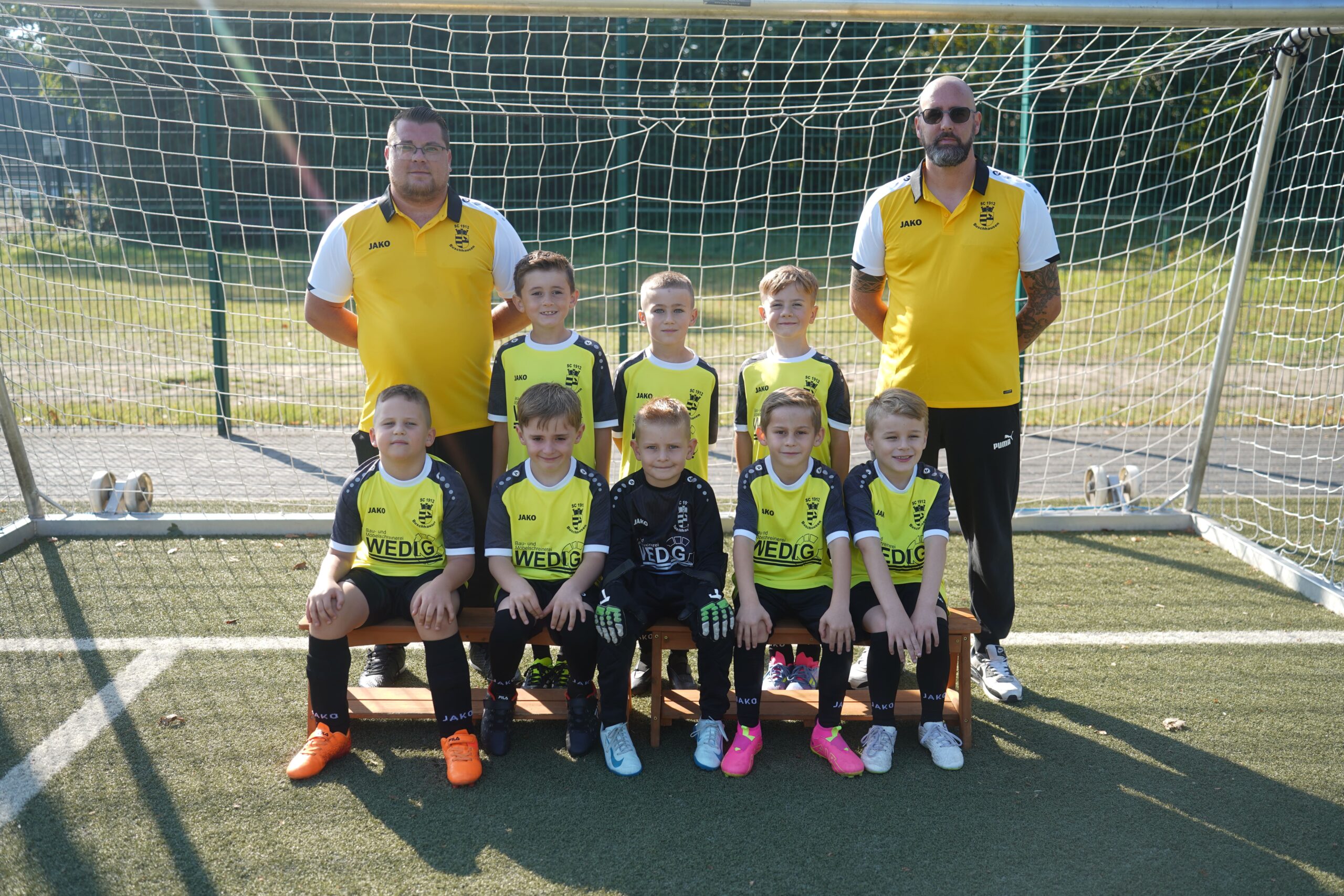 Mannschaftsfoto der Fussball F2-Jugend des SC Buschhausen 1912 e. V.